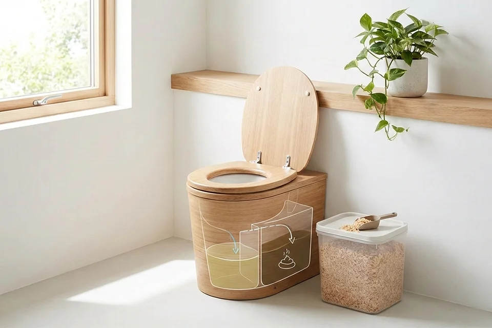 Was tun, wenn die Trockentrenntoilette stinkt?