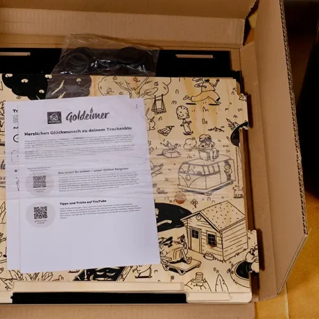 Goldeimer Cube trockentrenntoilette unboxing