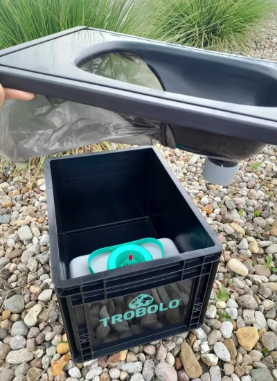 TROBOLO BlilaBox und trenntoiletten Einsatz und Inlays aus recyceltem Kunststoff
